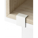 STACKED svorky, white 