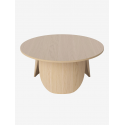 Peyote Coffee Table Large white lacquered oak