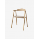 Swing Dining Chair, white pigmented oiled oak