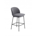 OSLO barová stolička, 65 cm, anthracite black/Still 161