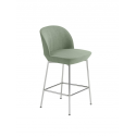 OSLO barová stolička, 65 cm, chrome/Still 941
