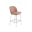 OSLO barová stolička, 65 cm, chrome/Twill Weave 530