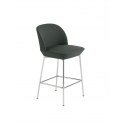 OSLO barová stolička, 65 cm, chrome/Twill Weave 990