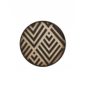 GRAPHITE CHEVRON wooden tray, S