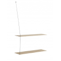 STEDGE police, 80 cm, white pigmented oak