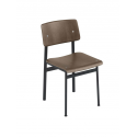 LOFT stolička, dark brown / black