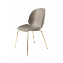 BEETLE stolička, conic base brass semi matt/new beige
