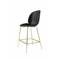 BEETLE counter chair, brass semi matt base/black