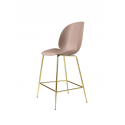 BEETLE counter chair, brass/sweet pink