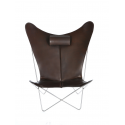 KS CHAIR stainless steel, mocca
