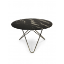BIG O TABLE stainless steel, black