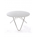 BIG O TABLE stainless steel, white