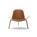 CH07 SHELL CHAIR oiled oak leather Thor 207