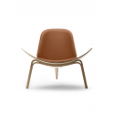 CH07 SHELL CHAIR oiled oak leather Thor 307