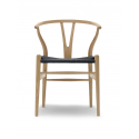 CH24 WISHBONE oiled oak black