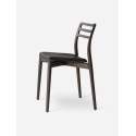 CABIN CHAIR LEATHER VIPP481 dark oak black leather