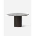 CABIN ROUND TABLE D130 VIPP494 DARK OAK BASE light grey marble