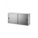 CABINET s posuvnými dverami, 78x20 cm, grey