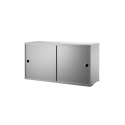 CABINET s posuvnými dverami, 78x30 cm, grey