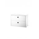 CHEST OF DRAWERS komoda, 58x30 cm, white