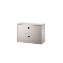CHEST OF DRAWERS komoda, 58x30 cm, beige