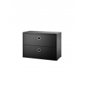 CHEST OF DRAWERS komoda, 58x30 cm, black
