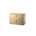 CHEST OF DRAWERS komoda, 58x30 cm, oak