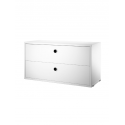 CHEST OF DRAWERS komoda, 78x30 cm, white