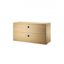 CHEST OF DRAWERS komoda, 78x30 cm, oak