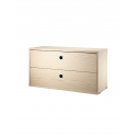 CHEST OF DRAWERS komoda, 78x30 cm, ash