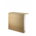 FOLDING TABLE, white/oak