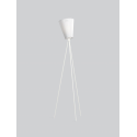OSLO WOOD FLOOR LAMP white/white