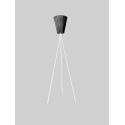 OSLO WOOD FLOOR LAMP black/white