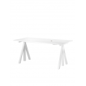 WORK DESK stôl, výškovo nastaviteľný, 160 cm, white