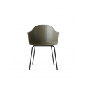 HARBOUR jedálenská stolička, steel base, olive