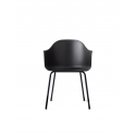 HARBOUR jedálenská stolička, steel base, black