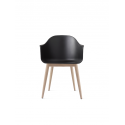 HARBOUR jedálenská stolička, oak/black
