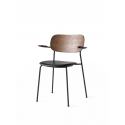 CO CHAIR stolička s podrúčkami, dark stained oak/dakar 0842