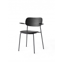 CO CHAIR stolička s podrúčkami, black/dakar 0842