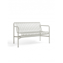 PALISSADE DINING BENCH, lavička s područkami - Sky Grey