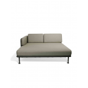MINDO 100 2 daybed - ležadlo ľavé, warm grey