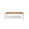 MINDO 101 table rectangular, stôl, off white/teak