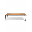 MINDO 101 table rectangular, stôl, dark grey/teak