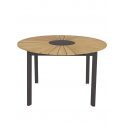 MINDO 101 table round D120cm, stôl, Dark Grey