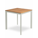 MINDO 101 table square, stôl, Light Grey/Teak