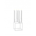 KUBUS 4 svietnik, White
