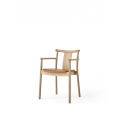 MERKUR jedálenská stolička s lakťovou opierkou, Natural Oak / Dakar 0250
