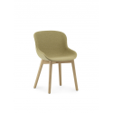 Hyg Chair Wood Full Upholstery, Oak/ Main Line Flax