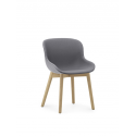 Hyg Chair Wood Full Upholstery, Oak/ Aquarius