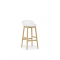 Hyg Barstool Wood 75cm, Oak/ White